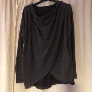 Athleta Purana Wrap Sweatshirt Hoodie-S